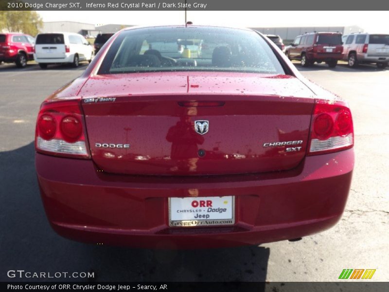 Inferno Red Crystal Pearl / Dark Slate Gray 2010 Dodge Charger SXT