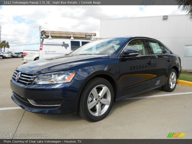 Night Blue Metallic / Cornsilk Beige 2012 Volkswagen Passat 2.5L SE