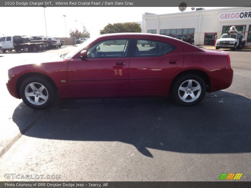 Inferno Red Crystal Pearl / Dark Slate Gray 2010 Dodge Charger SXT
