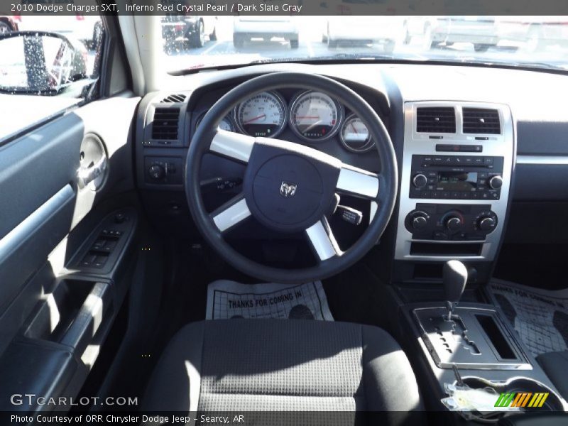 Inferno Red Crystal Pearl / Dark Slate Gray 2010 Dodge Charger SXT