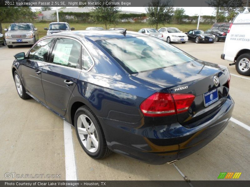 Night Blue Metallic / Cornsilk Beige 2012 Volkswagen Passat 2.5L SE