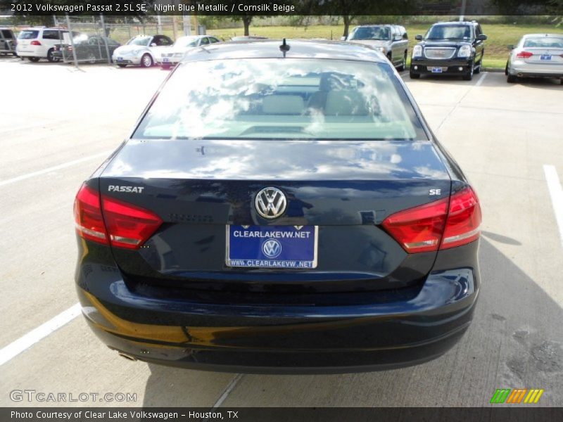 Night Blue Metallic / Cornsilk Beige 2012 Volkswagen Passat 2.5L SE