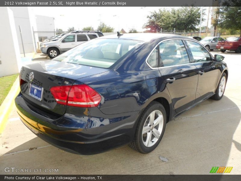 Night Blue Metallic / Cornsilk Beige 2012 Volkswagen Passat 2.5L SE