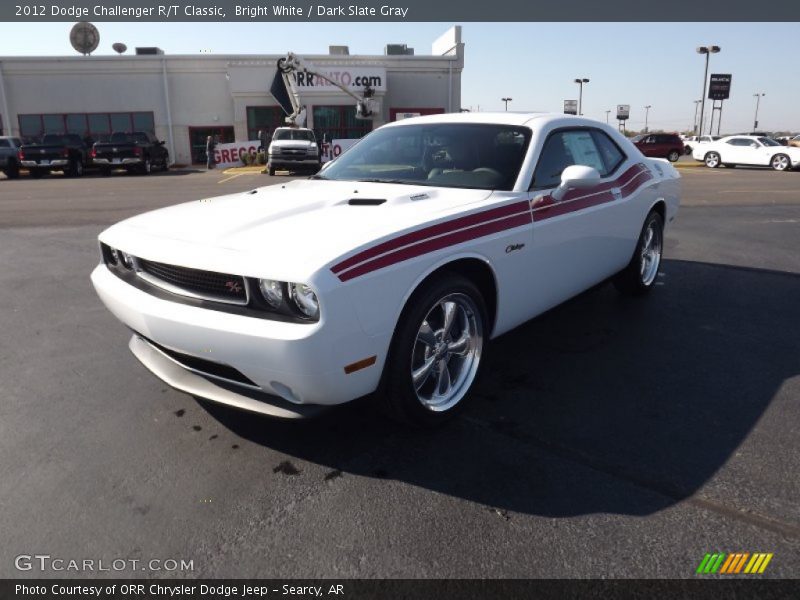 Bright White / Dark Slate Gray 2012 Dodge Challenger R/T Classic