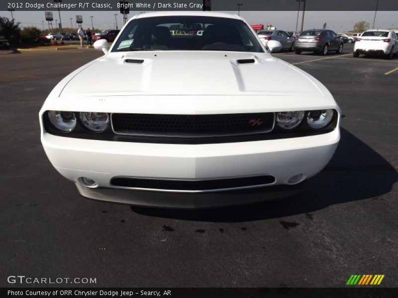 Bright White / Dark Slate Gray 2012 Dodge Challenger R/T Classic