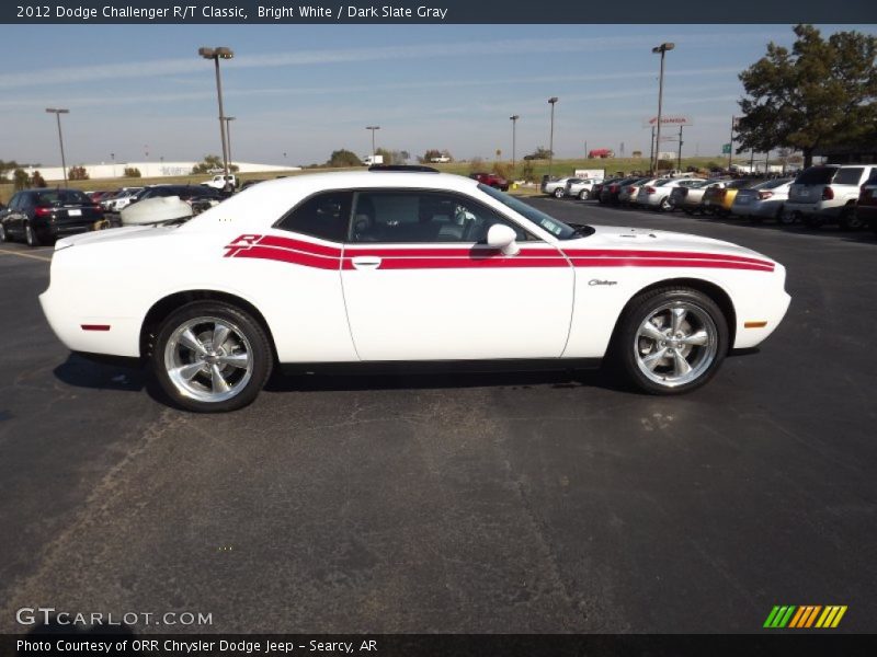 Bright White / Dark Slate Gray 2012 Dodge Challenger R/T Classic