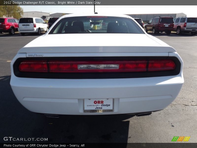 Bright White / Dark Slate Gray 2012 Dodge Challenger R/T Classic