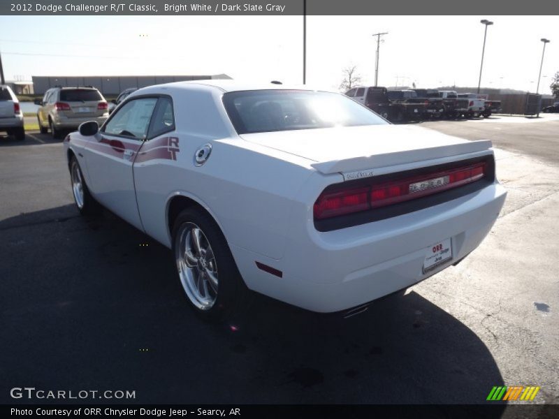 Bright White / Dark Slate Gray 2012 Dodge Challenger R/T Classic