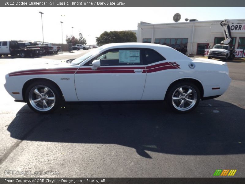 Bright White / Dark Slate Gray 2012 Dodge Challenger R/T Classic