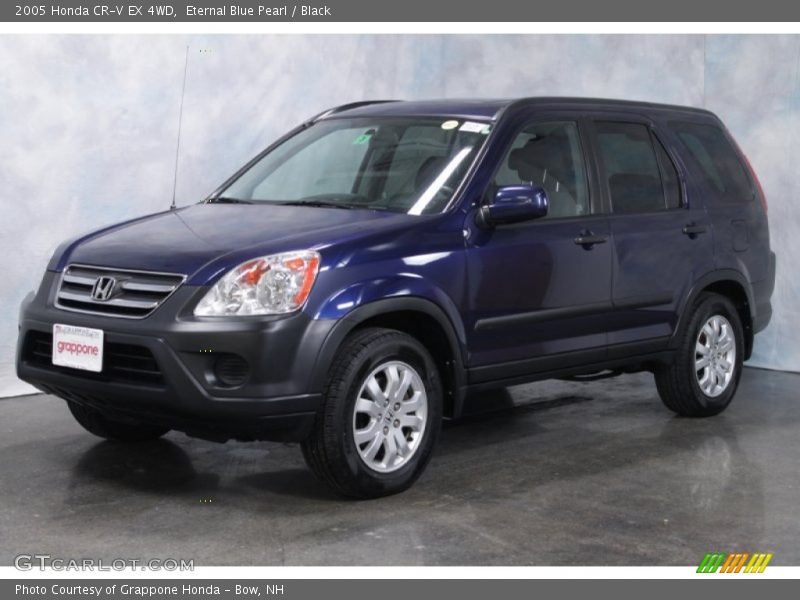 Eternal Blue Pearl / Black 2005 Honda CR-V EX 4WD