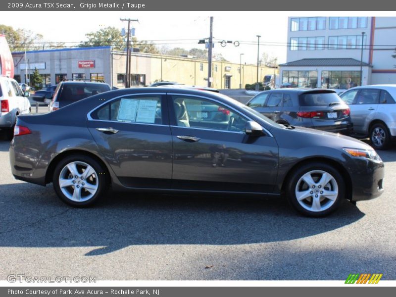 Grigio Metallic / Taupe 2009 Acura TSX Sedan