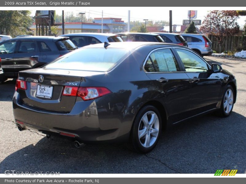 Grigio Metallic / Taupe 2009 Acura TSX Sedan