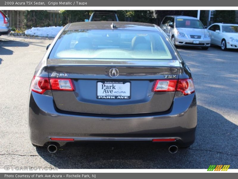 Grigio Metallic / Taupe 2009 Acura TSX Sedan
