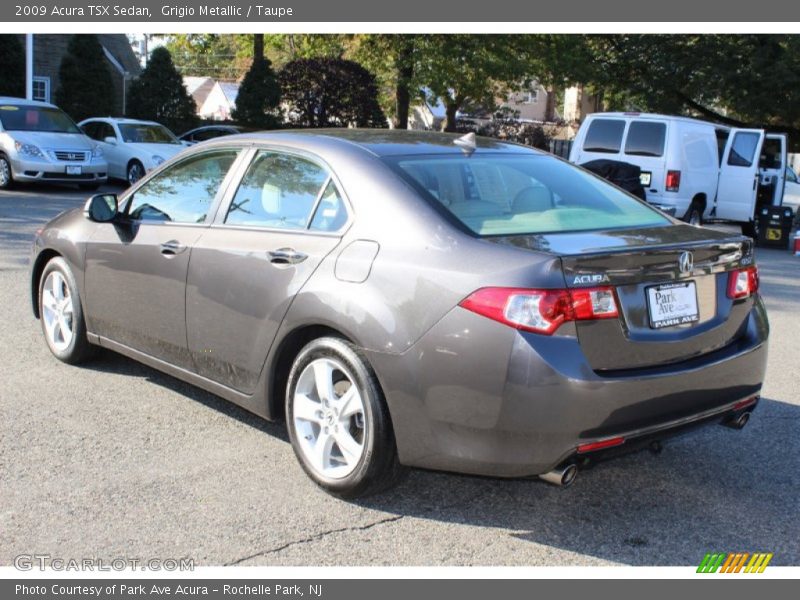 Grigio Metallic / Taupe 2009 Acura TSX Sedan