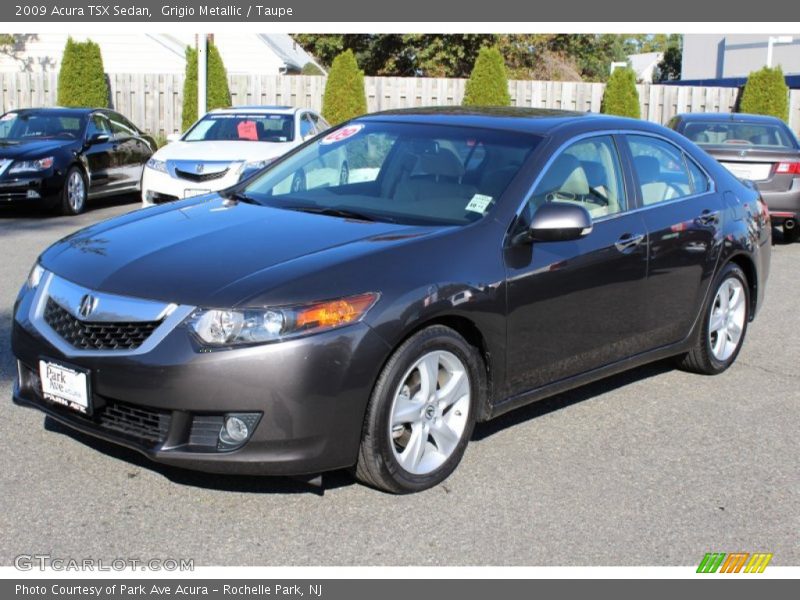 Grigio Metallic / Taupe 2009 Acura TSX Sedan