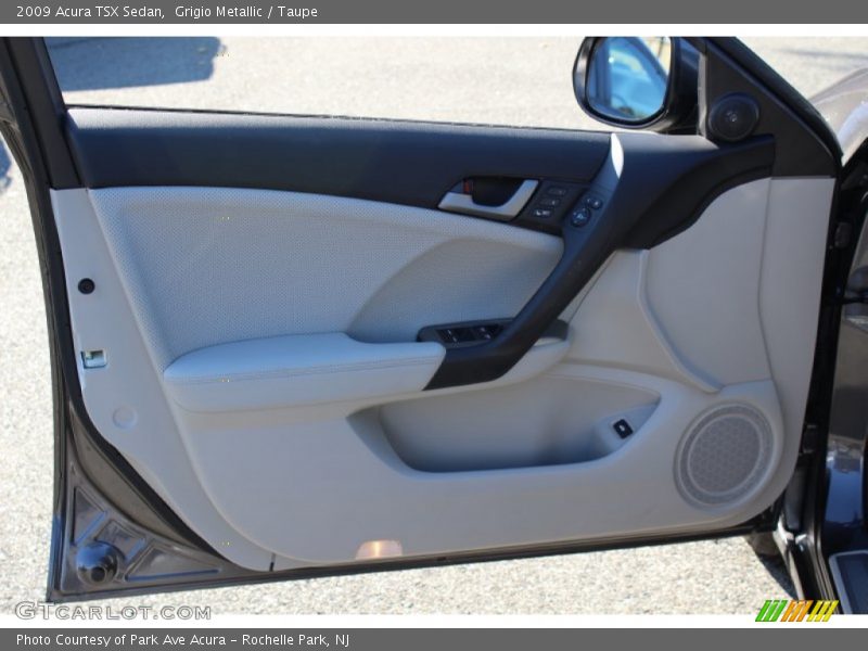 Grigio Metallic / Taupe 2009 Acura TSX Sedan