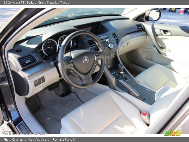 Grigio Metallic / Taupe 2009 Acura TSX Sedan
