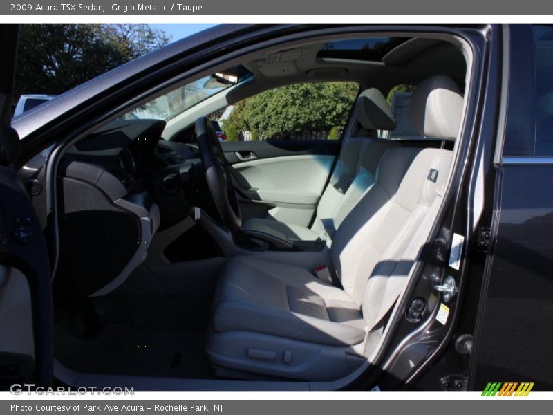 Grigio Metallic / Taupe 2009 Acura TSX Sedan