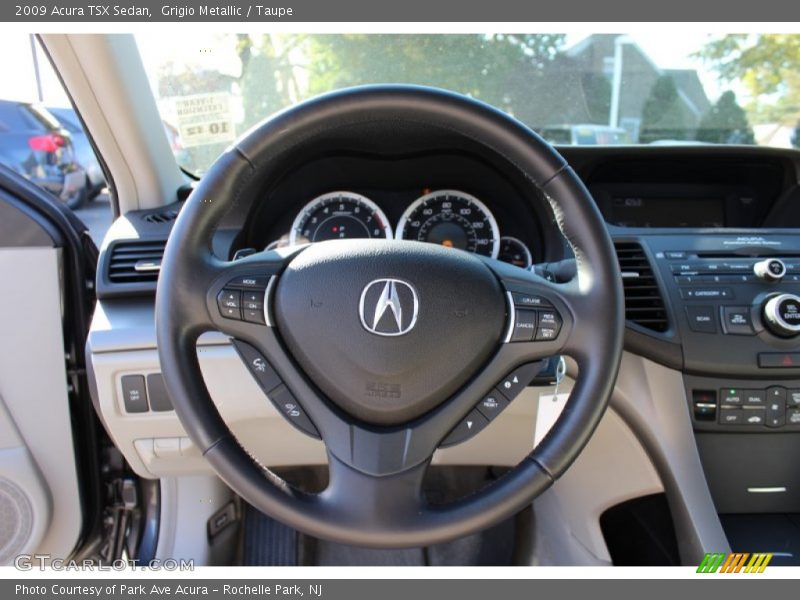 Grigio Metallic / Taupe 2009 Acura TSX Sedan