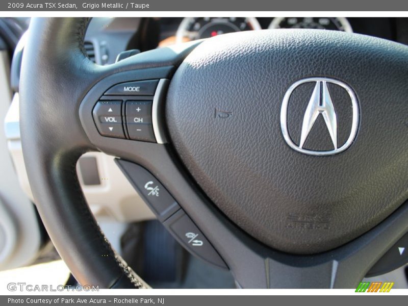Grigio Metallic / Taupe 2009 Acura TSX Sedan