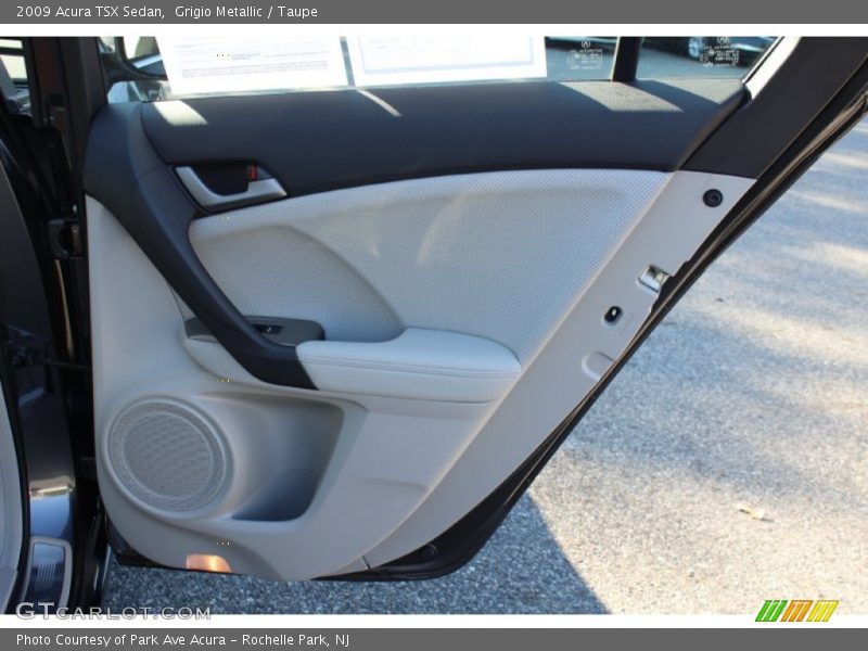 Grigio Metallic / Taupe 2009 Acura TSX Sedan