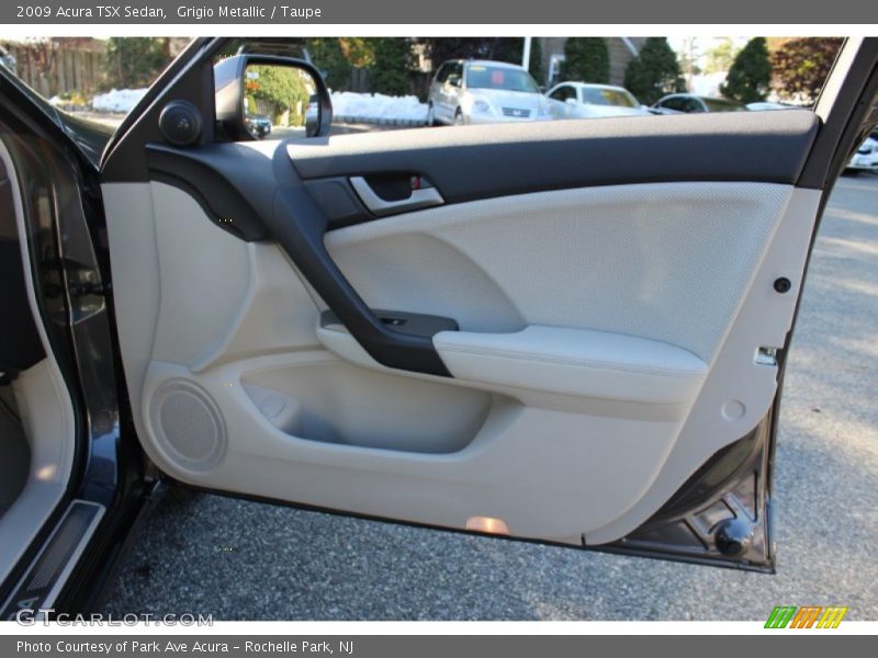 Grigio Metallic / Taupe 2009 Acura TSX Sedan