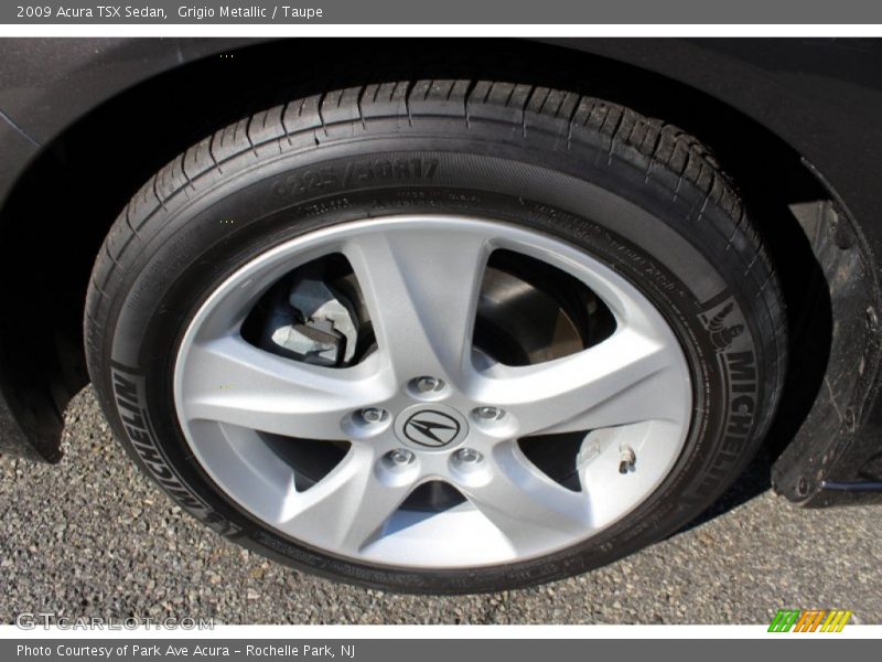 Grigio Metallic / Taupe 2009 Acura TSX Sedan