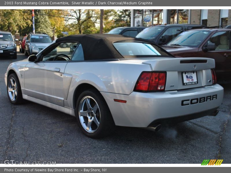 Silver Metallic / Dark Charcoal/Medium Graphite 2003 Ford Mustang Cobra Convertible