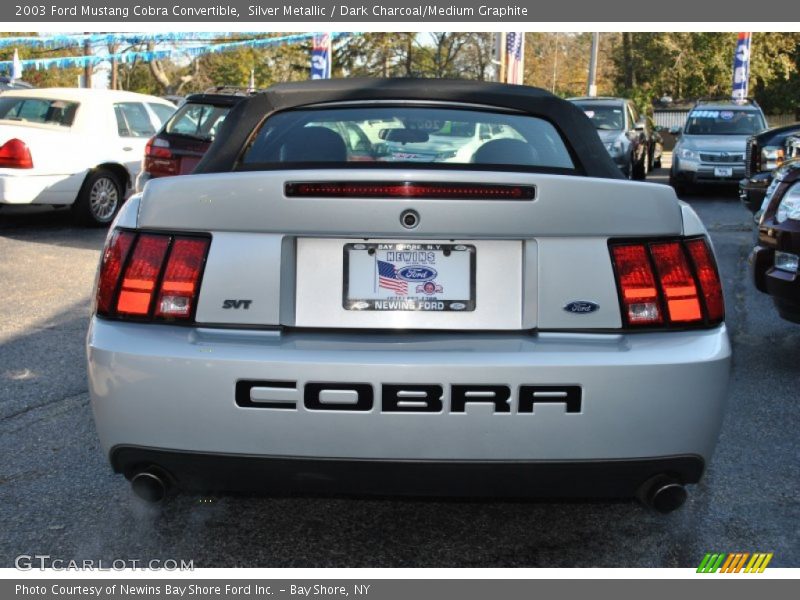 Silver Metallic / Dark Charcoal/Medium Graphite 2003 Ford Mustang Cobra Convertible