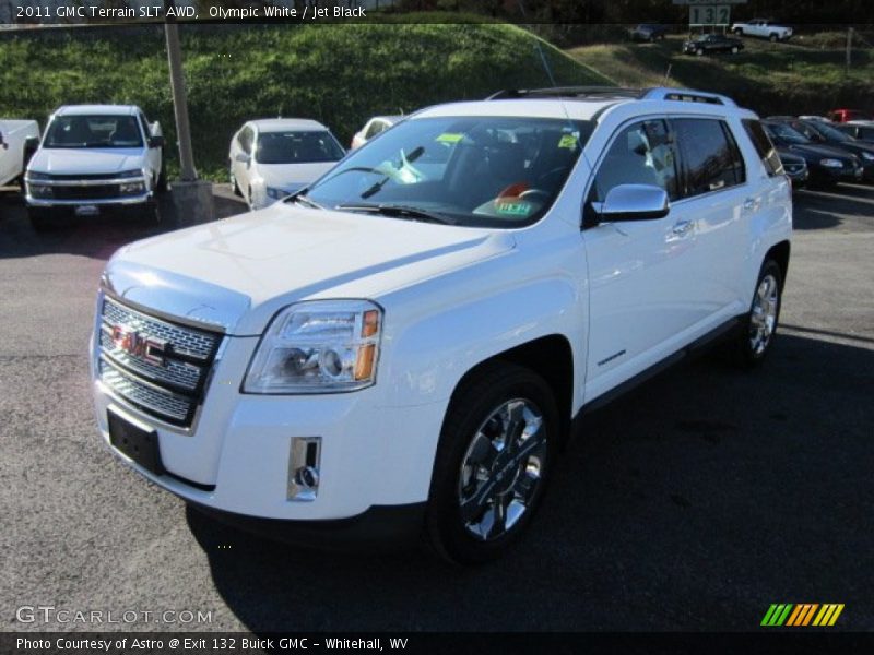 Olympic White / Jet Black 2011 GMC Terrain SLT AWD