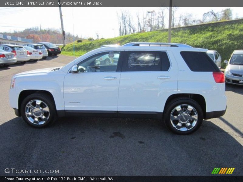 Olympic White / Jet Black 2011 GMC Terrain SLT AWD