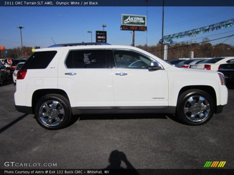 Olympic White / Jet Black 2011 GMC Terrain SLT AWD