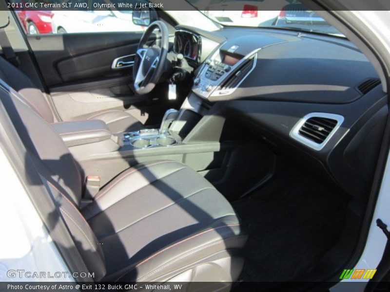 Olympic White / Jet Black 2011 GMC Terrain SLT AWD