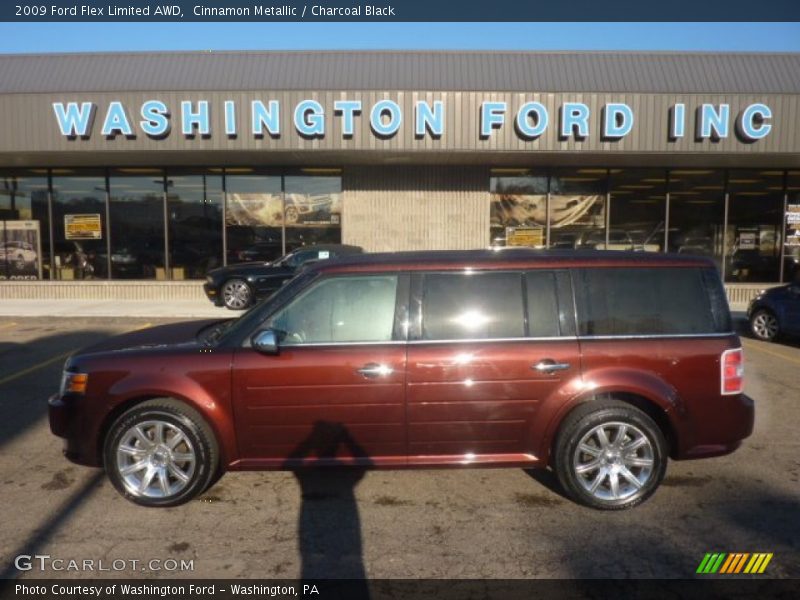 Cinnamon Metallic / Charcoal Black 2009 Ford Flex Limited AWD