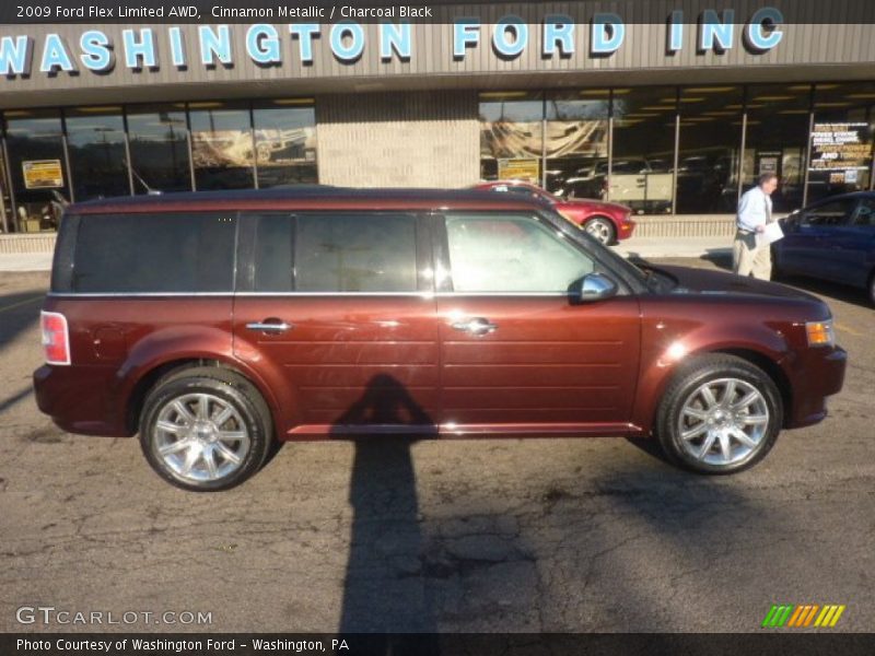Cinnamon Metallic / Charcoal Black 2009 Ford Flex Limited AWD