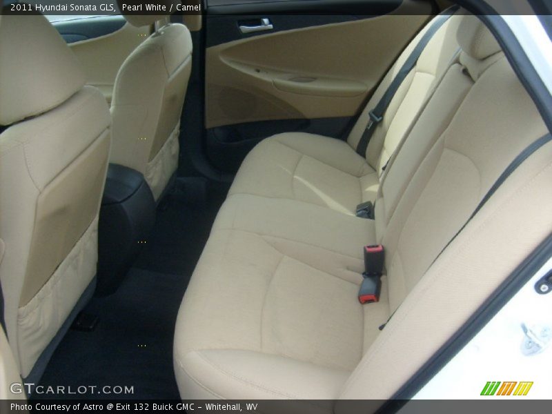 Pearl White / Camel 2011 Hyundai Sonata GLS