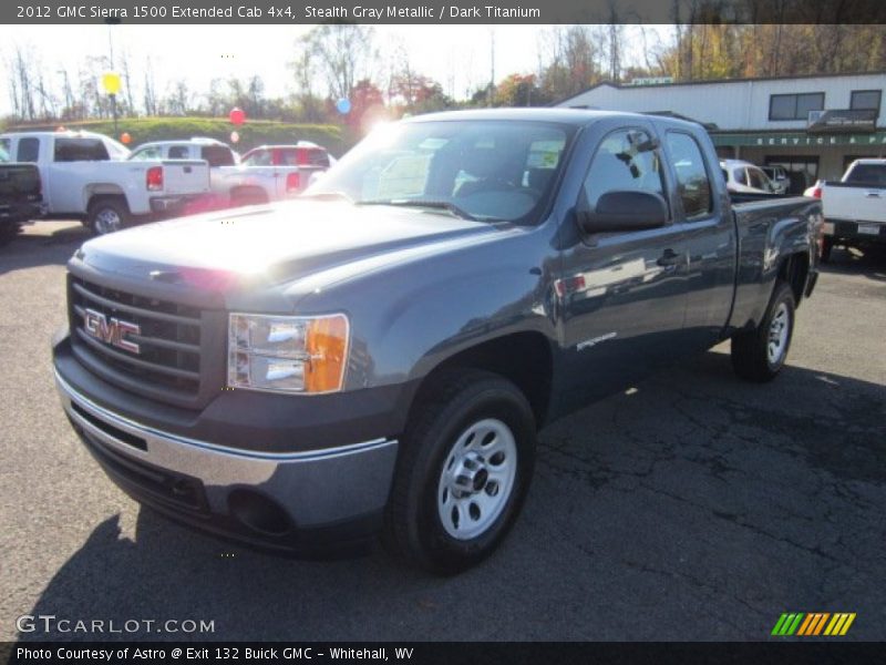 Stealth Gray Metallic / Dark Titanium 2012 GMC Sierra 1500 Extended Cab 4x4