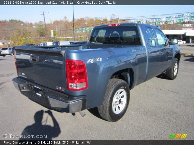 Stealth Gray Metallic / Dark Titanium 2012 GMC Sierra 1500 Extended Cab 4x4