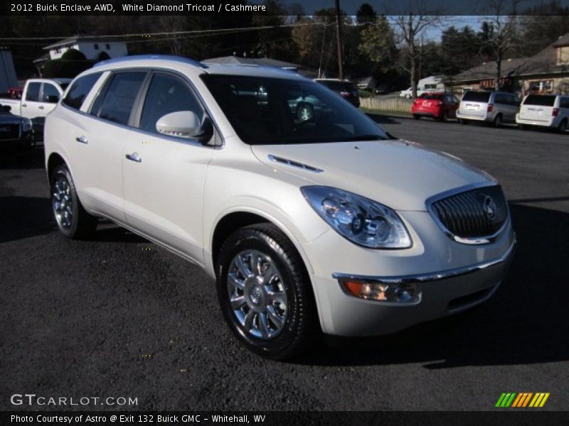 White Diamond Tricoat / Cashmere 2012 Buick Enclave AWD
