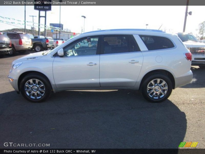 White Diamond Tricoat / Cashmere 2012 Buick Enclave AWD