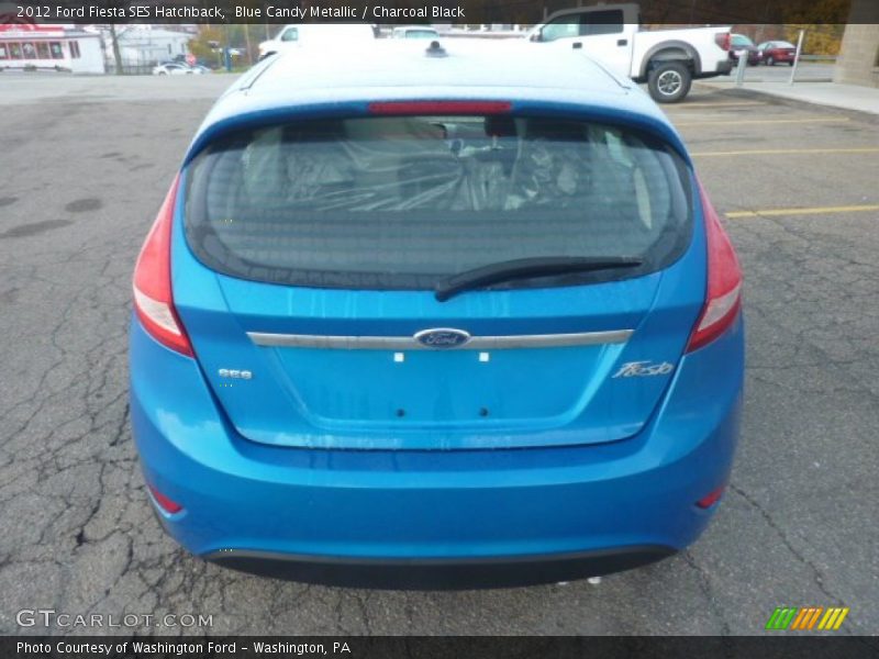 Blue Candy Metallic / Charcoal Black 2012 Ford Fiesta SES Hatchback