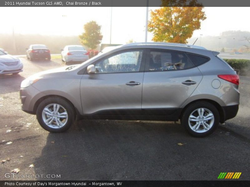 Chai Bronze / Black 2011 Hyundai Tucson GLS AWD