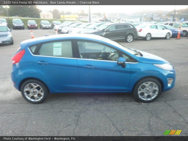 Blue Candy Metallic / Charcoal Black 2012 Ford Fiesta SES Hatchback