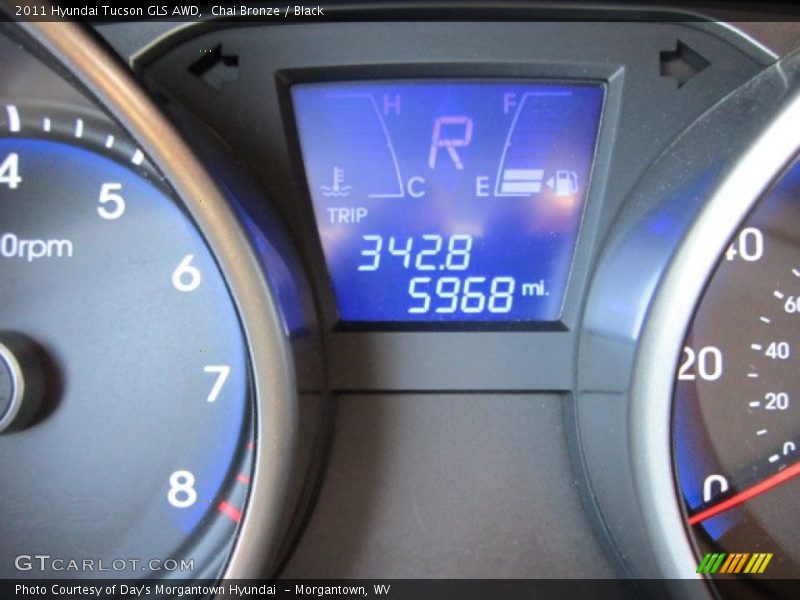Chai Bronze / Black 2011 Hyundai Tucson GLS AWD