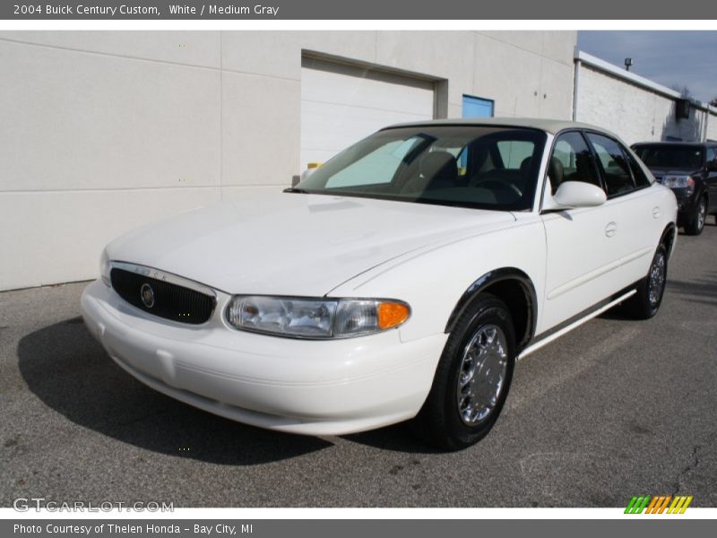 White / Medium Gray 2004 Buick Century Custom