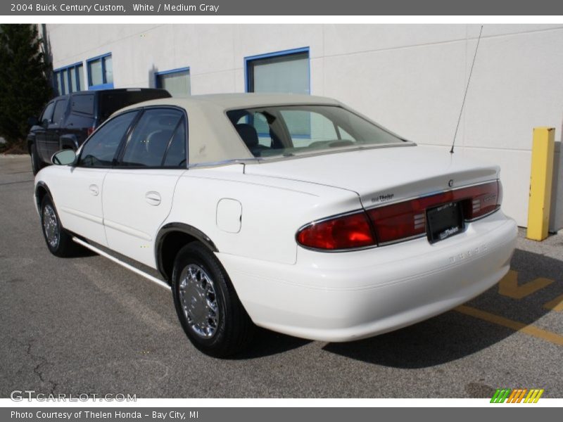 White / Medium Gray 2004 Buick Century Custom