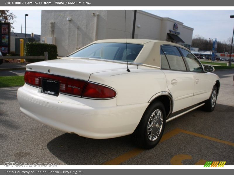 White / Medium Gray 2004 Buick Century Custom