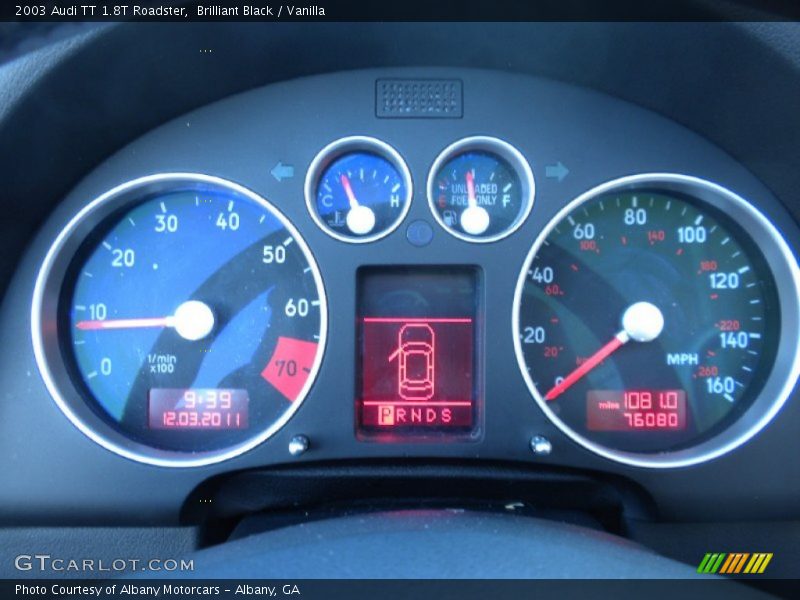  2003 TT 1.8T Roadster 1.8T Roadster Gauges