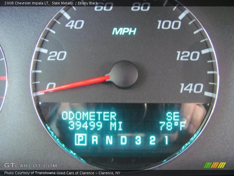 Slate Metallic / Ebony Black 2008 Chevrolet Impala LT