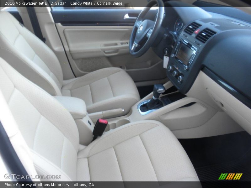 Candy White / Cornsilk Beige 2010 Volkswagen Jetta TDI Sedan